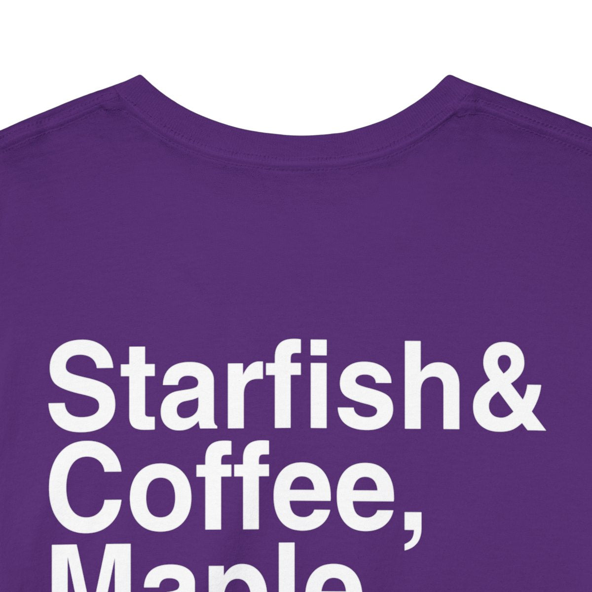 Starfish & Coffee Unisex T-Shirt – Iconic Lyric Back Print with Signature – Starfish Front Design