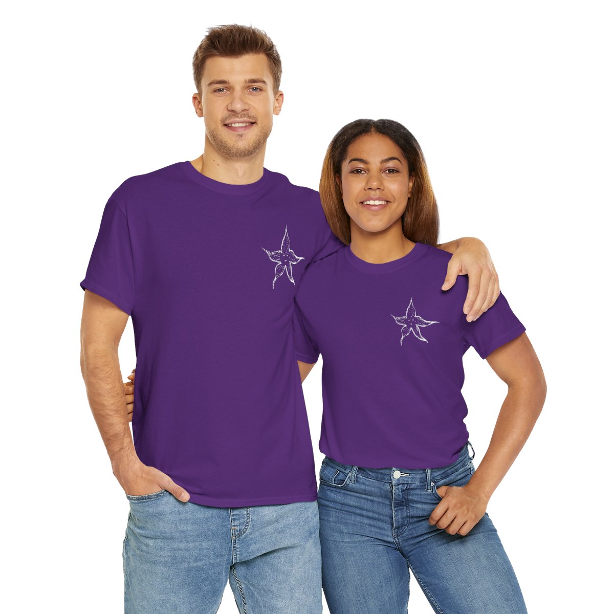 Starfish & Coffee Unisex T-Shirt – Iconic Lyric Back Print with Signature – Starfish Front Design