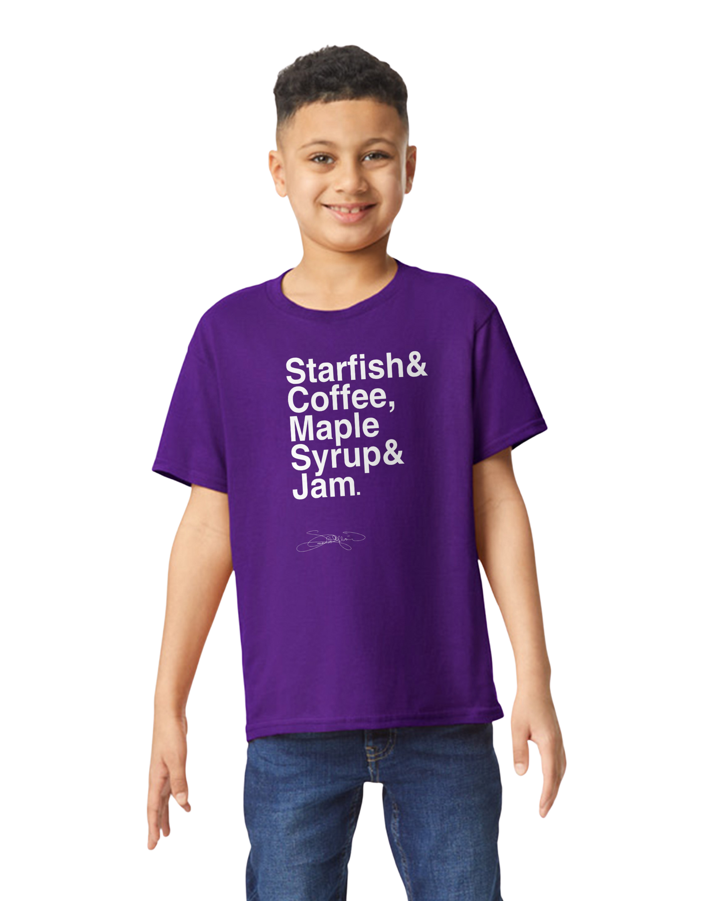 Youth Starfish & Coffee T-Shirt