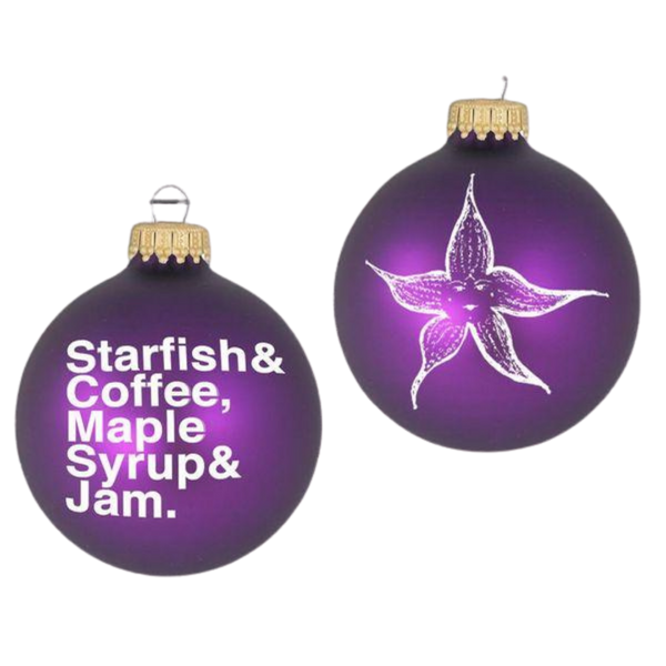 STARFISH AND COFFEE HOLIDAY ORNAMENT